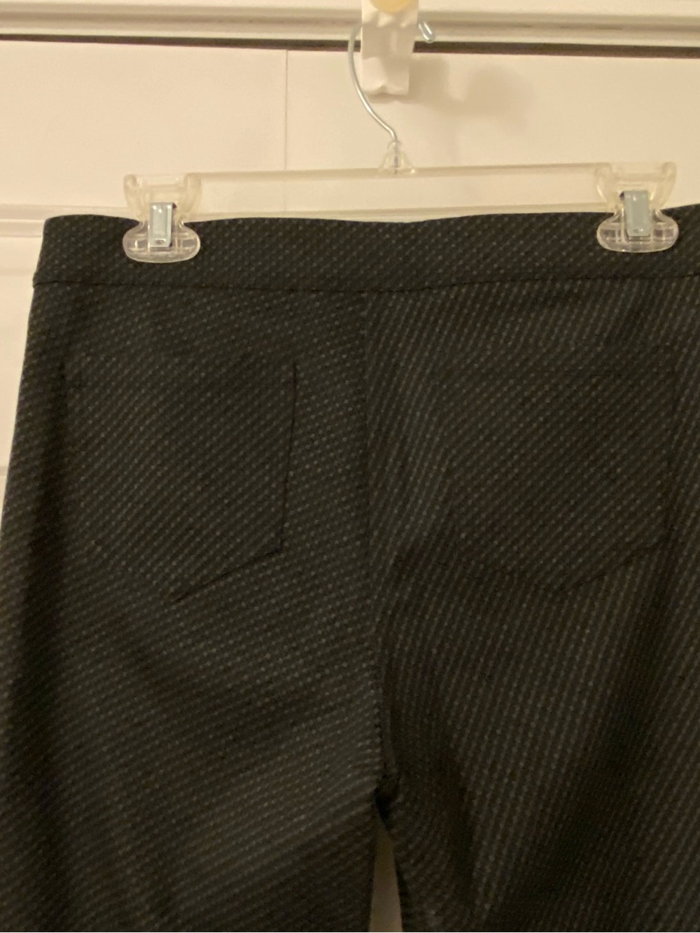 Dotted Black Textured Knit pull on dress pants - Picture 5 of 6
